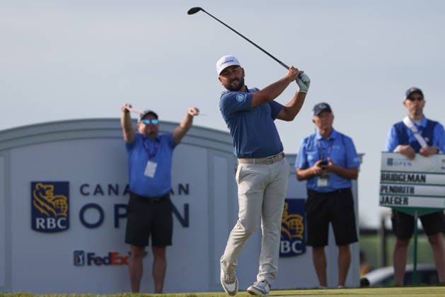 June 11, 2026: Stephan Jaeger of Germany tees off in round one during the RBC Canadian Open held at TPC Toronto at Osprey Valley in Caledon Ontario, Canada. CSM Caledon Canada - ZUMAc04_ 20260611_zma_c04_005 Copyright: xDanielxLeax
