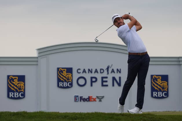 June 11, 2026: Kris Ventura of Norway tees off in round one during the RBC Canadian Open held at TPC Toronto at Osprey Valley in Caledon Ontario, Canada. CSM Caledon Canada - ZUMAc04_ 20260611_zma_c04_011 Copyright: xDanielxLeax