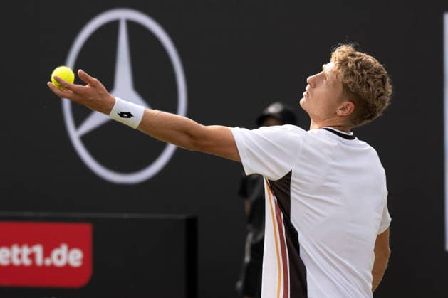 Martin Landaluce (ESP). xettx, Deutschland, Stuttgart, 11.06.2026, Tennis, Boss Open, Tag 6, 2026, Achtelfinale, M.Landaluce (ESP) - T.Fritz (USA), TC Weissenhof, Center Court