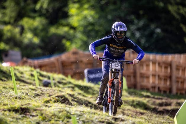 Whoop UCI Mountainbike World Series Leogang Downhill WAYMAN Luke CONTINENTAL ATHERTONat Whoop UCI Mountainbike World Series Leogang Downhill, 11.06.2026,in Leogang,AUT Foto: Sebastian Sternemann