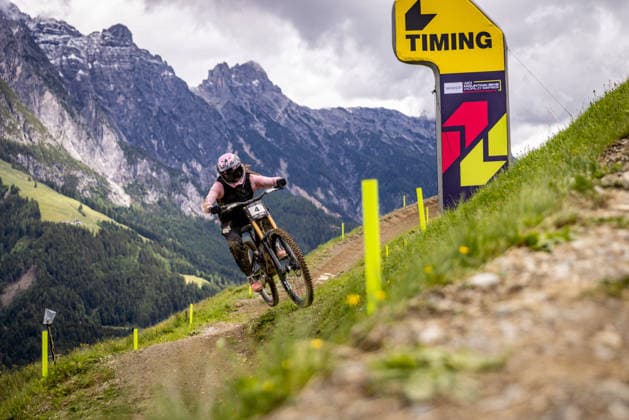 Whoop UCI Mountainbike World Series Leogang Downhill DEAVOLL Indy STOIC RACINGat Whoop UCI Mountainbike World Series Leogang Downhill, 11.06.2026,in Leogang,AUT Foto: Sebastian Sternemann
