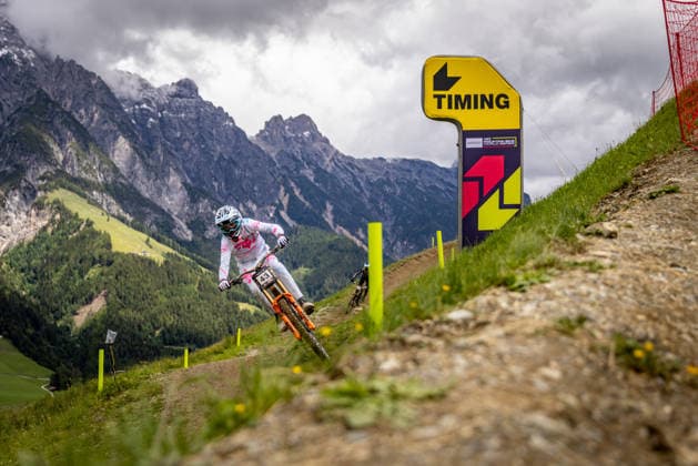 Whoop UCI Mountainbike World Series Leogang Downhill RYAN Darragh ORBEA FMD RACINGat Whoop UCI Mountainbike World Series Leogang Downhill, 11.06.2026,in Leogang,AUT Foto: Sebastian Sternemann