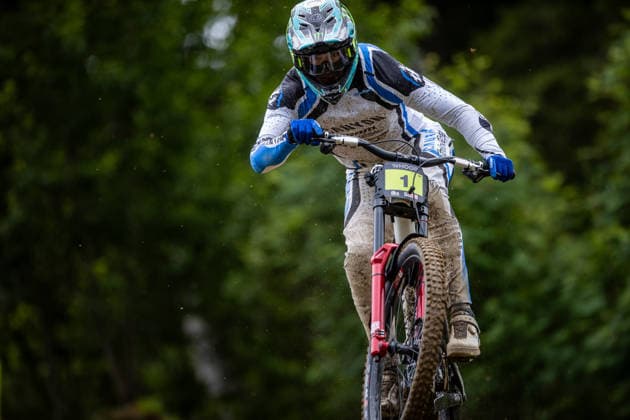 Whoop UCI Mountainbike World Series Leogang Downhill SHAW Luca CANYON DH RACINGat Whoop UCI Mountainbike World Series Leogang Downhill, 11.06.2026,in Leogang,AUT Foto: Sebastian Sternemann