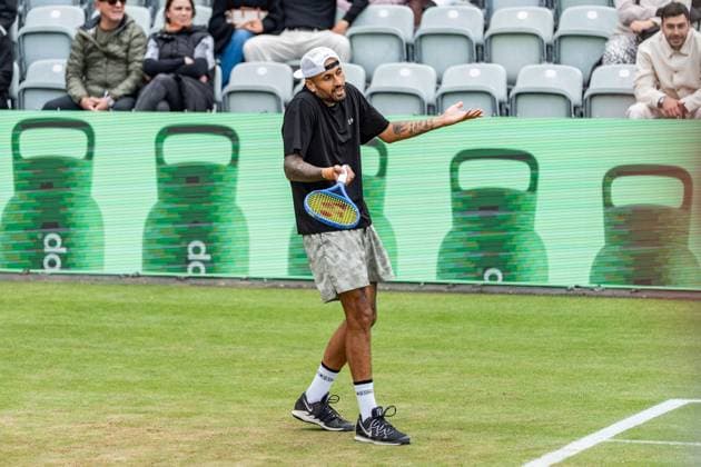 Tennis, Boss Open 2026, Stuttgart, TC Weissenhof, Centre Court, Nick Kyrgios (AUS) BOSS OPEN STUTTGART 2026 in Stuttgart