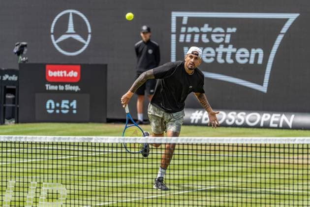 Tennis, Boss Open 2026, Stuttgart, TC Weissenhof, Centre Court, Nick Kyrgios (AUS) BOSS OPEN STUTTGART 2026 in Stuttgart