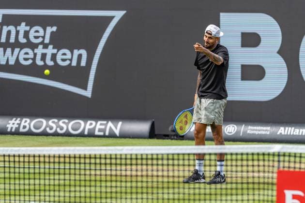Tennis, Boss Open 2026, Stuttgart, TC Weissenhof, Centre Court, Nick Kyrgios (AUS) BOSS OPEN STUTTGART 2026 in Stuttgart