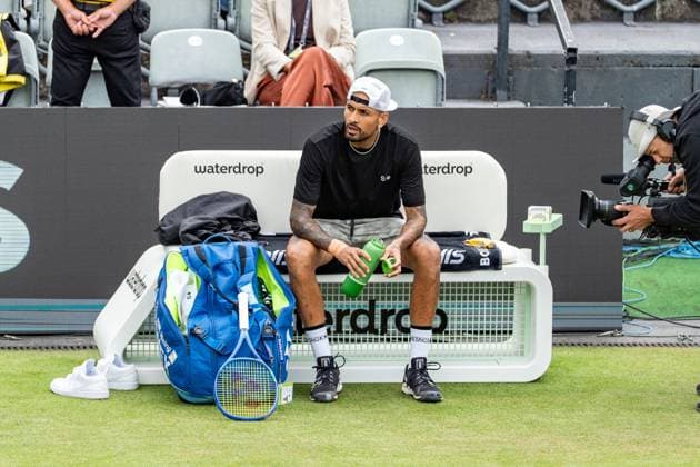 Tennis, Boss Open 2026, Stuttgart, TC Weissenhof, Centre Court, Nick Kyrgios (AUS) BOSS OPEN STUTTGART 2026 in Stuttgart