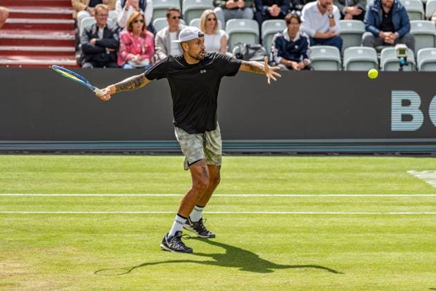 Tennis, Boss Open 2026, Stuttgart, TC Weissenhof, Centre Court, Nick Kyrgios (AUS) BOSS OPEN STUTTGART 2026 in Stuttgart