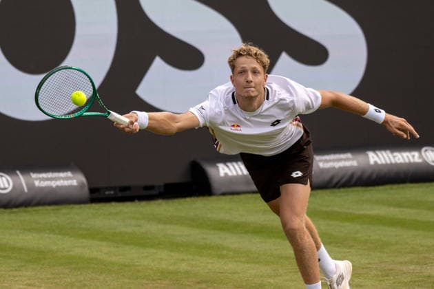Martin Landaluce (ESP). xettx, Deutschland, Stuttgart, 11.06.2026, Tennis, Boss Open, Tag 6, 2026, Achtelfinale, M.Landaluce (ESP) - T.Fritz (USA), TC Weissenhof, Center Court