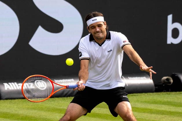 Taylor Fritz (USA). xettx, Deutschland, Stuttgart, 11.06.2026, Tennis, Boss Open, Tag 6, 2026, Achtelfinale, M.Landaluce (ESP) - T.Fritz (USA), TC Weissenhof, Center Court