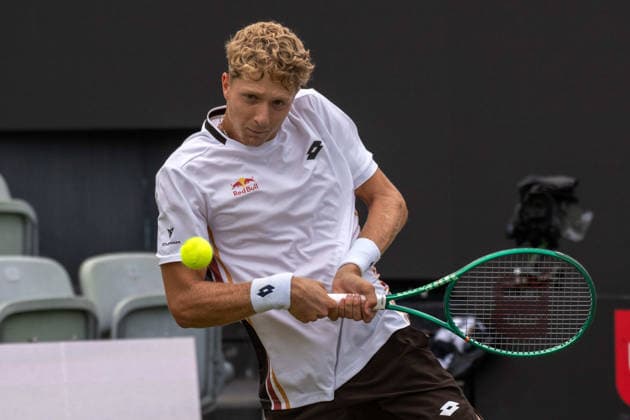 Martin Landaluce (ESP). xettx, Deutschland, Stuttgart, 11.06.2026, Tennis, Boss Open, Tag 6, 2026, Achtelfinale, M.Landaluce (ESP) - T.Fritz (USA), TC Weissenhof, Center Court