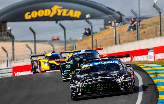 AUTO - ROAD TO LE MANS 2026 14 JANS Steve (lux), BARTONE Anthony (usa), Getspeed, Mercedes-AMG GT3 Evo, action during the Road to Le Mans 2026, 3rd round of the 2026 Michelin Le Mans Cup, from June 10 to 12, 2026 on the Circuit des 24 Heures du Mans in Le Mans, France - Le MansFrance  Copyright: xPauloxMariax