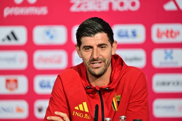 Belgium s goalkeeper Thibaut Courtois pictured at a press conference, PK, Pressekonferenz of Belgian national soccer team Red Devils in their base camp, home of the Seattle Sounders, Renton, Seattle, USA, on Thursday 11 June 2026. The Red Devils prepare for the 2026 FIFA World Cup, WM, Weltmeisterschaft, Fussball DIRKxWAEM  x177212068x