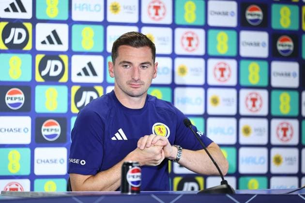 Kenny McLean of Scotland Scotland Training Session and press conference, PK, Pressekonferenz 2026 FIFA World Cup, WM, Weltmeisterschaft, Fussball Football, Atrium Health Performance Park, Charlotte, USA - 11 Jun 2026Charlotte Atrium Health Performance Park United States of America EDITORIAL USE ONLY No use with unauthorised audio, video, data, fixture lists, club league logos or live services. Online in-match use limited to 120 images, no video emulation. No use in betting, games or single club league player publications.  Copyright: xMichaelxZemanek Shutterstockx 16919988br