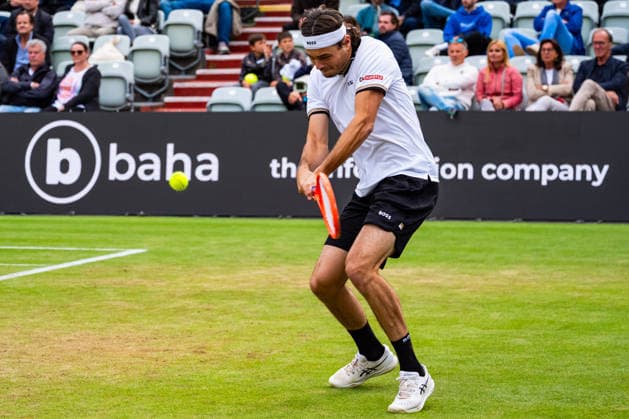 Stuttgart, GERMANY - June 11: Taylor Fritz (USA) during the Singles Match between Martin Landaluce (ESP) vs. Taylor Fritz (USA) at BOSS OPEN 2026, Tennisanlage Weissenhof on June 11, 2026 in Stuttgart, Germany. Baden-Württemberg Germany Copyright: xTimoxSteinx