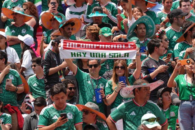 Mexico v South Africa - FIFA World Cup, WM, Weltmeisterschaft, Fussball 2026 - Group A MEXICO CITY, MEXICO - JUNE 11: Mexican fans gather ahead of the FIFA World Cup 2026, Group A match between Mexico and South Africa at Azteca on June 11, 2026 in Mexico City, Mexico. Juancho Torres Anadolu Mexico City Mexico. Editorial use only. Please get in touch for any other usage.  Copyright: x2026xAnadoluxJuanchoxTorresx
