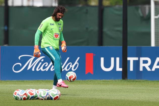 FIFA World Cup, WM, Weltmeisterschaft, Fussball 2026 - Brazil training session Brazil s goalkeeper Alisson during a training session of the national soccer team for the FIFA World Cup 2026 at Columbia Park in Morristown, New Jersey, USA, 11 June 2026. Morristown United States  Copyright: xSebastiaoxMoreirax