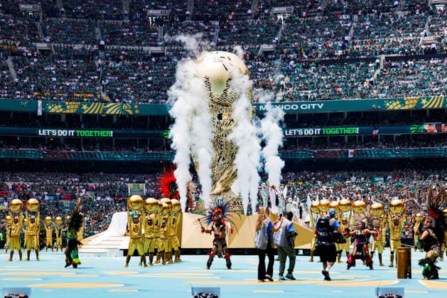 FIFA World Cup, WM, Weltmeisterschaft, Fussball 2026 FIFA WORLD CUP 2026 OPENING CEREMONY GENERAL 11062026 MEXICO CITY, MEXICO. Photo of the World Cup trophy, during the opening ceremony of the FIFA World Cup 2026, held at the Estadio Ciudad de MÃ xico of Mexico City. Foto del trofeo de la Copa del Mundo, durante ceremonia de apertura de la Copa del Mundo 2026 de la FIFA, celebrada en el Estadio Ciudad de Mexico de la Ciudad de MÃ xico. PHOTO BY IMAGENSHOP AGENCIA FOTOGRAFICA MEXICO CITY MEXICO CITY MEXICO