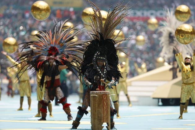 FIFA World Cup, WM, Weltmeisterschaft, Fussball 2026 - Group A - Mexico vs South Africa Artists peforms during the pre-game show before the opening match of the FIFA World Cup 2026 between Mexico and South Africa in Mexico City, Mexico, 11 June 2026. Mexico City Mexico  Copyright: xSASHENKAxGUTIERREZx