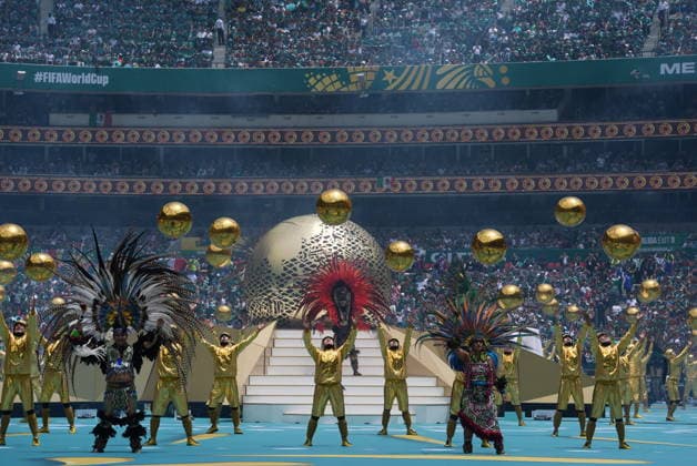 Mexico v South Africa - FIFA World Cup, WM, Weltmeisterschaft, Fussball 2026 - Group A MEXICO CITY, MEXICO - JUNE 11: A view of opening ceremony of 2026 FIFA World Cup prior to opening match of the World Cup First Stage Group A match between Mexico and South Africa at Estadio Azteca (Mexico Stadium) in Mexico City, Mexico on June 11, 2026. Juancho Torres Anadolu Mexico City Mexico. Editorial use only. Please get in touch for any other usage.  Copyright: x2026xAnadoluxJuanchoxTorresx