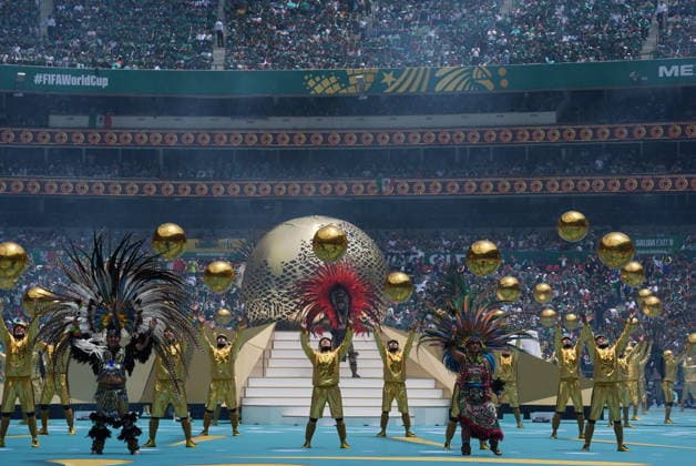 Mexico v South Africa - FIFA World Cup, WM, Weltmeisterschaft, Fussball 2026 - Group A MEXICO CITY, MEXICO - JUNE 11: A view of opening ceremony of 2026 FIFA World Cup prior to opening match of the World Cup First Stage Group A match between Mexico and South Africa at Estadio Azteca (Mexico Stadium) in Mexico City, Mexico on June 11, 2026. Juancho Torres Anadolu Mexico City Mexico. Editorial use only. Please get in touch for any other usage.  Copyright: x2026xAnadoluxJuanchoxTorresx