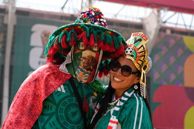June 11, 2026, Mexico City, Mexico, Mexico: Supporters of Mexico pose for the photo during the FIFA World Cup, WM, Weltmeisterschaft, Fussball 2026 Group A match between Mexico and South Africa at Mexico City Stadium on June 11, 2026 in Mexico City, Mexico. Mexico City Mexico - ZUMAa181 20260611_zaa_a181_021 Copyright: xJosexBretonx