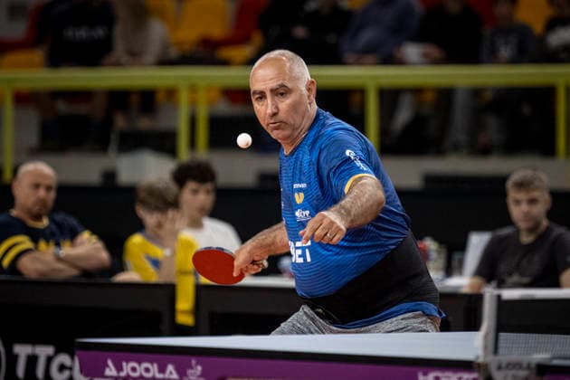 Czech former Table tennis, Tischtennis player Petr Korbel took part in table tennis exhibition in Liberec, June 11, 2026. (CTKxPhoto RadekxPetrasek) CTKPhotoP2026061108126  CTKPhotoP2026061108126