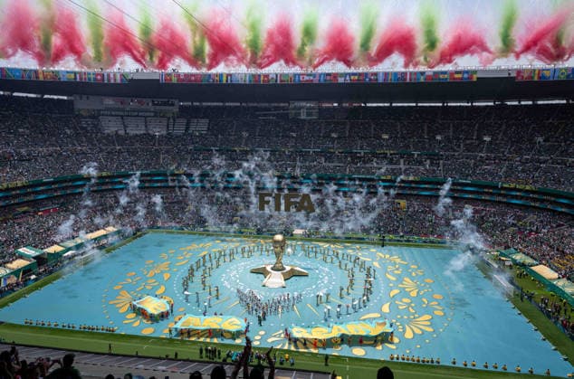 Fußball, Herren, FIFA World Cup, WM, Weltmeisterschaft, Fussball 2026 in Mexiko, Kanada und USA, Eröffnungsspiel in Mexiko-City (Gruppe A, 1. Spieltag), Mexiko - Südafrika, die Eröffnungszeremonie, 11.06. 2026,