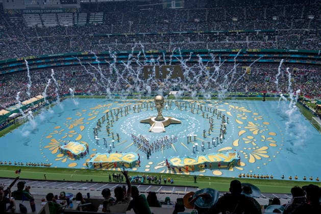 Fußball, Herren, FIFA World Cup, WM, Weltmeisterschaft, Fussball 2026 in Mexiko, Kanada und USA, Eröffnungsspiel in Mexiko-City (Gruppe A, 1. Spieltag), Mexiko - Südafrika, die Eröffnungszeremonie, 11.06. 2026,