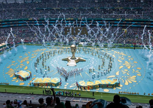 Fußball, Herren, FIFA World Cup, WM, Weltmeisterschaft, Fussball 2026 in Mexiko, Kanada und USA, Eröffnungsspiel in Mexiko-City (Gruppe A, 1. Spieltag), Mexiko - Südafrika, die Eröffnungszeremonie, 11.06. 2026,