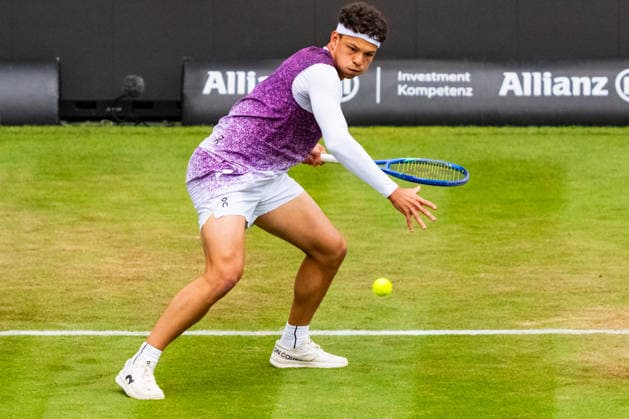 Stuttgart, GERMANY - June 11: Ben Shelton (USA) during the Singles Match between Ben Shelton (USA) vs. Marcos Giron (USA) at BOSS OPEN 2026, Tennisanlage Weissenhof on June 11, 2026 in Stuttgart, Germany. Baden-Württemberg Germany Copyright: xTimoxSteinx