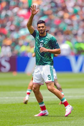 FIFA World Cup, WM, Weltmeisterschaft, Fussball 2026 FIFA WORLD CUP 2026 MEXICO VS SOUTH AFRICA 11062026 MEXICO CITY, MEXICO. Action photo of forward Raul Jimenez of the Mexico national team, Nationalteam during the warm up prior to the opening game of the FIFA World Cup 2026, held at the Estadio Ciudad de MÃ xico of Mexico City. Foto de accion del delantero Raul Jimenez, durante el calentamiento previo al juego inaugural de la Copa del Mundo 2026 de la FIFA, celebrado en el Estadio Ciudad de MÃ xico de la Ciudad de MÃ xico. PHOTO BY IMAGENSHOP AGENCIA FOTOGRAFICA MEXICO CITY MEXICO CITY MEXICO
