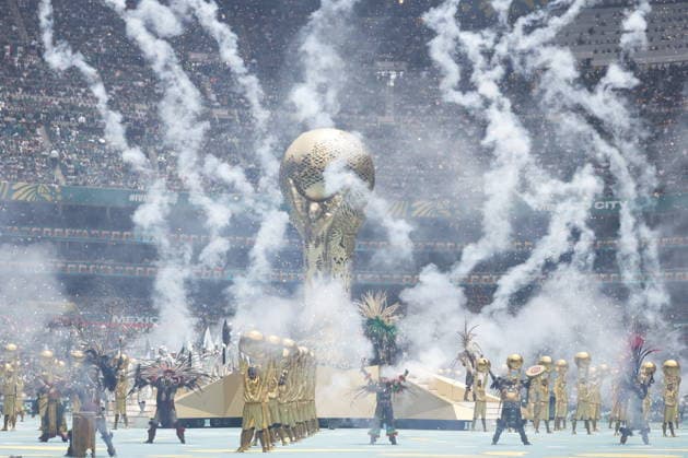 FIFA World Cup, WM, Weltmeisterschaft, Fussball 2026 - Group A - Mexico vs South Africa Artists peforms during the pre-game show before the opening match of the FIFA World Cup 2026 between Mexico and South Africa in Mexico City, Mexico, 11 June 2026. Mexico City Mexico  Copyright: xSASHENKAxGUTIERREZx