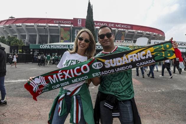 RECORD DATE NOT STATED Mexico opens the 2026 World Cup at the historic Azteca Stadium. Mexico City (Mexico), 11 06 2026 - World Cup Football Mexico - The 2026 FIFA World Cup, WM, Weltmeisterschaft, Fussball begins this Thursday (11) at the Azteca Stadium in Mexico City, with the official opening ceremony and the match between Mexico and South Africa. The event featured musical performances by international artists and celebrated the first edition of the World Cup held in three host countries: Mexico, the United States and Canada. The Azteca became the first stadium in history to host three World Cup opening matches. The ceremony and the inaugural match took place on June 11, 2026.(Foto: Pedro Paulo Diaz Thenews2 imago images) SPO  Copyright: xPedroxPauloxDiazx