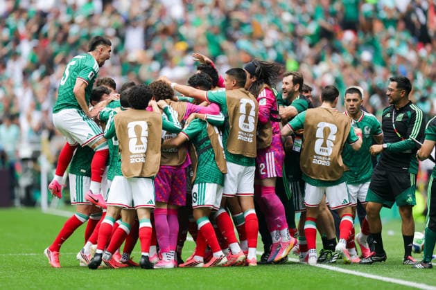 FIFA World Cup, WM, Weltmeisterschaft, Fussball 2026 FIFA WORLD CUP 2026 MEXICO VS SOUTH AFRICA 11062026 MEXICO CITY, MEXICO. Action photo of players of the Mexico national team, Nationalteam celebrating a goal against South Africa, during the opening game of the FIFA World Cup 2026, held at the Estadio Ciudad de MÃ xico of Mexico City. Foto de accion de jugadores de la Seleccion Nacional de Mexico, celebrando un gol en contra de Sudafrica, juego inaugural de la Copa del Mundo 2026 de la FIFA, celebrado en el Estadio Ciudad de MÃ xico de la Ciudad de MÃ xico. PHOTO BY IMAGENSHOP AGENCIA FOTOGRAFICA MEXICO CITY MEXICO CITY MEXICO