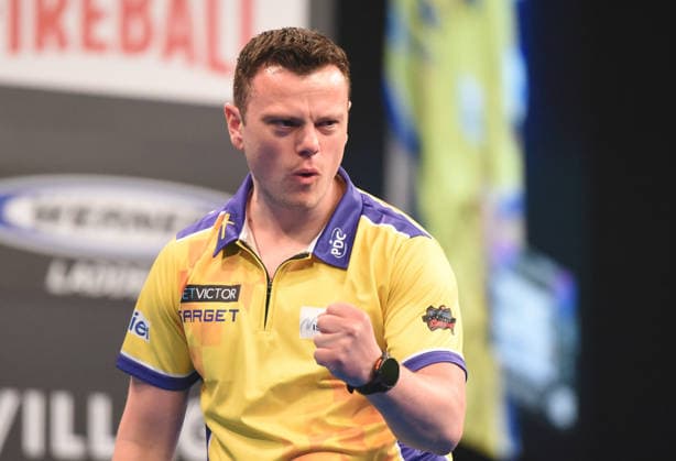 11.06.2026, xhbx, Dart World Cup of Darts 2025, v.l. Jeffrey de Graaf (Schweden) (DFL DFB REGULATIONS PROHIBIT ANY USE OF PHOTOGRAPHS as IMAGE SEQUENCES and or QUASI-VIDEO) Frankfurt