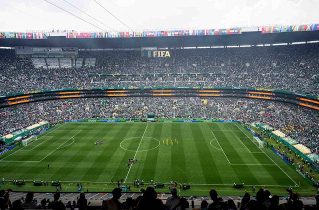 Fußball, Herren, FIFA World Cup, WM, Weltmeisterschaft, Fussball 2026 in Mexiko, Kanada und USA, Eröffnungsspiel in Mexiko-City (Gruppe A, 1. Spieltag), Mexiko - Südafrika, Übersicht vor Anpfiff, 11.06. 2026,