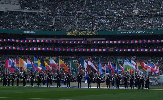 Mexico v South Africa - FIFA World Cup, WM, Weltmeisterschaft, Fussball 2026 - Group A MEXICO CITY, MEXICO - JUNE 11: A view of the Opening Ceremony of FIFA World Cup 2026 opening match of the World Cup First Stage Group A match between Mexico and South Africa at Estadio Azteca (Mexico Stadium) in Mexico City, Mexico on June 11, 2026. Juancho Torres Anadolu Mexico City Mexico. Editorial use only. Please get in touch for any other usage.  Copyright: x2026xAnadoluxJuanchoxTorresx