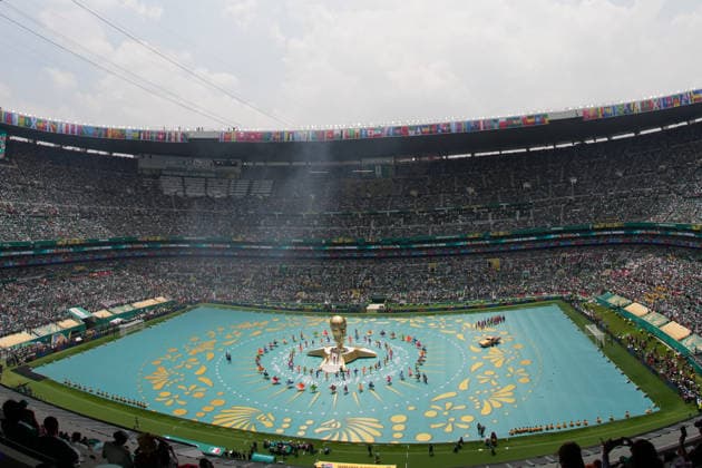 June 11, 2026, Mexico City, Mexico, Mexico: General view inside the stadium of Mexico City stadium during the FIFA World Cup, WM, Weltmeisterschaft, Fussball 2026 Group A match between Mexico and South Africa at Mexico City Stadium on June 11, 2026 in Mexico City, Mexico. Mexico City Mexico - ZUMAa181 20260611_zaa_a181_062 Copyright: xJosexBretonx