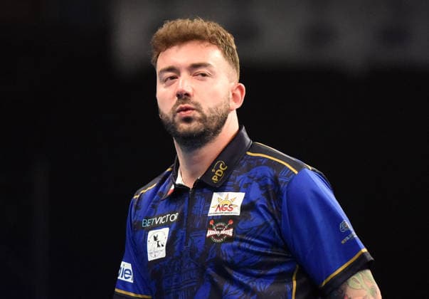 11.06.2026, xhbx, Dart World Cup of Darts 2025, v.l. Madars Razma (DFL DFB REGULATIONS PROHIBIT ANY USE OF PHOTOGRAPHS as IMAGE SEQUENCES and or QUASI-VIDEO Frankfurt