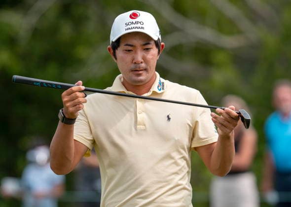 June 11, 2026, Caledon, On, CANADA: Takumi Kanaya of Japan lines up his putt on the 5th green during the first round of the RBC Canadian Open in Caledon, Ont., on Thursday, June 11, 2026. Canada News - June 11, 2026  - ZUMAc35_ 20260611_zaf_c35_063 Copyright: xFrankxGunnx