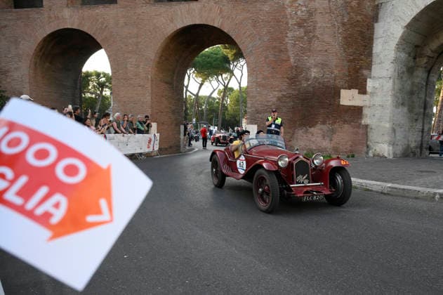 passage of the 1000 Miglia stage on Via Veneto Rome on June 11, 2026 in Rome, Italy.  Copyright: xFabrizioxCorradetti LaPressex