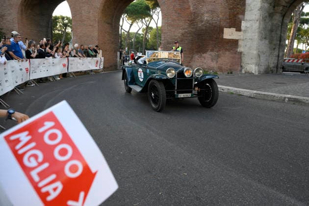 passage of the 1000 Miglia stage on Via Veneto Rome on June 11, 2026 in Rome, Italy.  Copyright: xFabrizioxCorradetti LaPressex