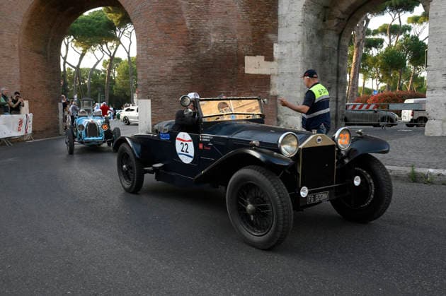 passage of the 1000 Miglia stage on Via Veneto Rome on June 11, 2026 in Rome, Italy.  Copyright: xFabrizioxCorradetti LaPressex