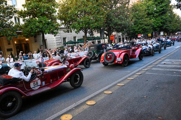 passage of the 1000 Miglia stage on Via Veneto Rome on June 11, 2026 in Rome, Italy.  Copyright: xFabrizioxCorradetti LaPressex