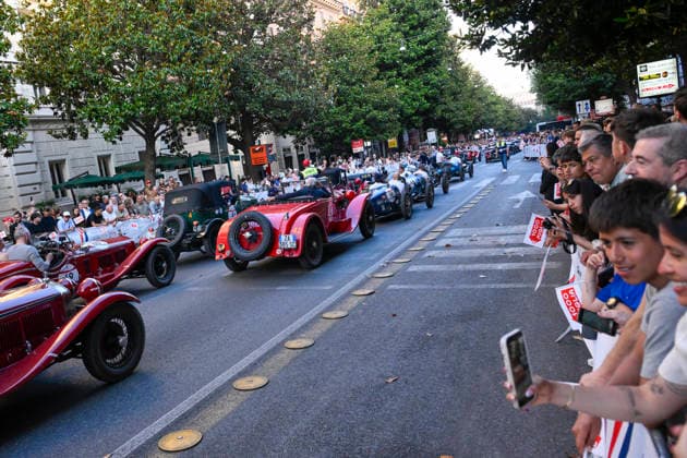 passage of the 1000 Miglia stage on Via Veneto Rome on June 11, 2026 in Rome, Italy.  Copyright: xFabrizioxCorradetti LaPressex