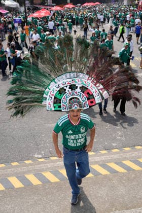Mexico v South Africa: Group A - FIFA World Cup, WM, Weltmeisterschaft, Fussball 2026 Supporter of Mexico poses for the photo during the FIFA World Cup 2026 Group A match between Mexico and South Africa at Mexico City Stadium on June 11, 2026 in Mexico City, Mexico. Mexico City Mexico Mexico  Copyright: xJosexBretonx originalFilename:bretonhernandez-mexicovs260611_npakY.jpg