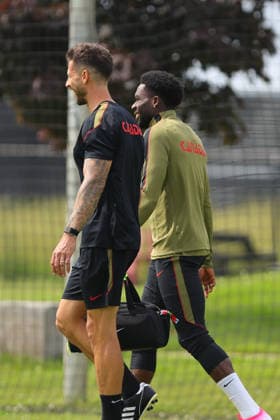 Alphonso Davies of Canada in action during the training session before the 2026 FIFA World Cup, WM, Weltmeisterschaft, Fussball game between Canada and Bosnia and Herzegovina at Toronto FC Training Ground on June 11, 2026 in Toronto, Ontario, Canada  Copyright: xCurtisxWongx xSPPx Sportspressphoto_SPR165034