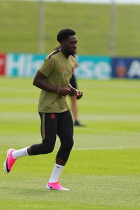 Alphonso Davies of Canada in action during the training session before the 2026 FIFA World Cup, WM, Weltmeisterschaft, Fussball game between Canada and Bosnia and Herzegovina at Toronto FC Training Ground on June 11, 2026 in Toronto, Ontario, Canada  Copyright: xCurtisxWongx xSPPx Sportspressphoto_SPR165046