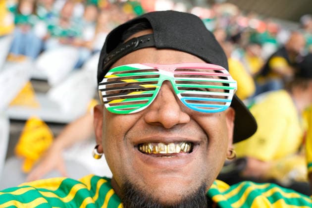 Mexico v South Africa: Group A - FIFA World Cup, WM, Weltmeisterschaft, Fussball 2026 Supporter of South Africa poses for the photo during the FIFA World Cup 2026 Group A match between Mexico and South Africa at Mexico City Stadium on June 11, 2026 in Mexico City, Mexico. Mexico City Mexico  Copyright: xJosexBretonx originalFilename:bretonhernandez-mexicovs260611_npN9O.jpg